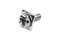 [E] น็อตยึดสายไฟ สแตนเลสชุบนิกเกิ้ล M4x10 mm พร้อมแหวนทรงสี่เหลี่ยม ขนาด 8x8 mm